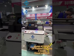 Precision 6 Pass UV Inkjet Flatbed Printer Sistem Tekanan Negatif dengan Area Cetak 600mm x 900mm