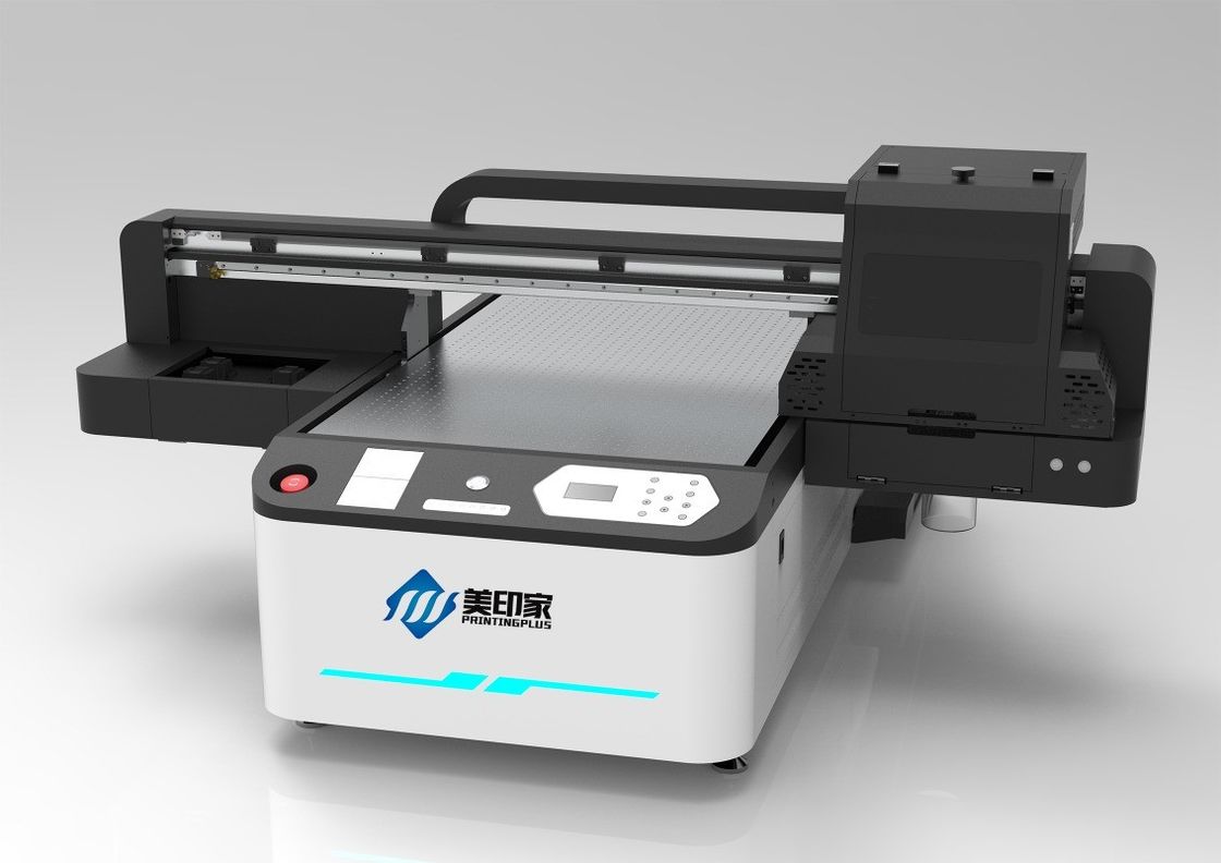 6 Kecepatan Lintas CMYK UV Flatbed Printer Dengan Kapasitas Tinggi Untuk Multi Material