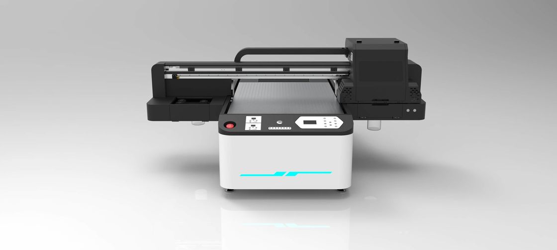 6 Kecepatan Lintas CMYK UV Flatbed Printer Dengan Kapasitas Tinggi Untuk Multi Material