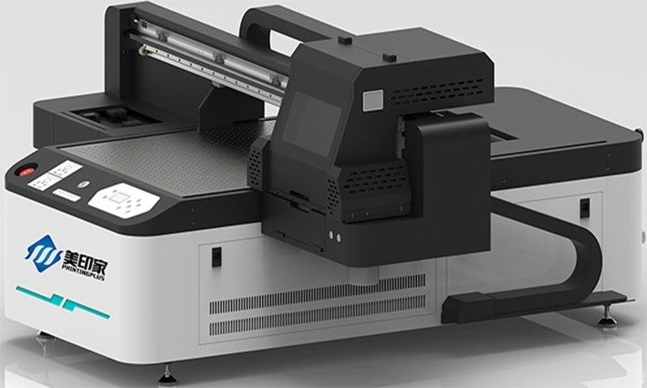 UV Inkjet Flatbed Printer dengan Varnish Ink untuk Matte Glossy dan Tekstured Material