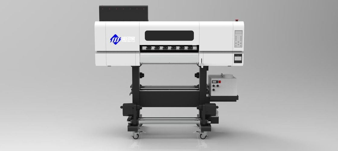 1800 DPI Roller Heating DTF UV Printer dengan Ink UV 1500ml untuk Cetakan Putih CMYK