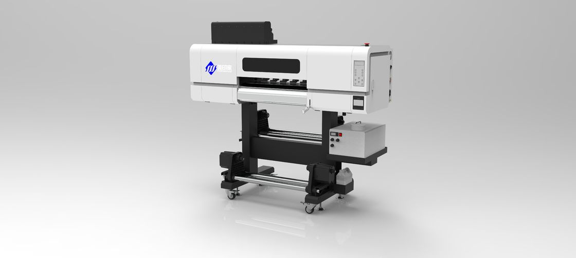 1800 DPI Roller Heating DTF UV Printer dengan Ink UV 1500ml untuk Cetakan Putih CMYK