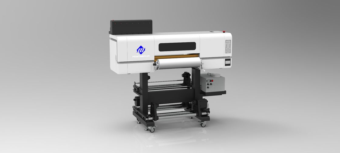 1800 DPI Roller Heating DTF UV Printer dengan Ink UV 1500ml untuk Cetakan Putih CMYK