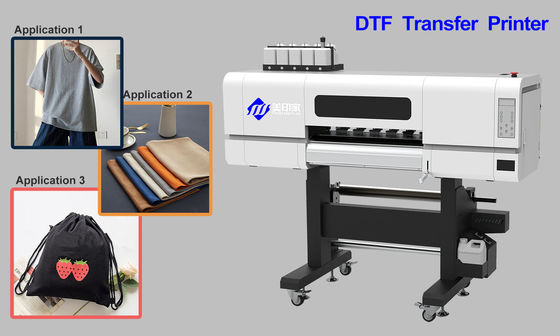 620MM PET Film DTF Printer dengan EPSON-I3200 A1 Printhead 200KG Net Weight