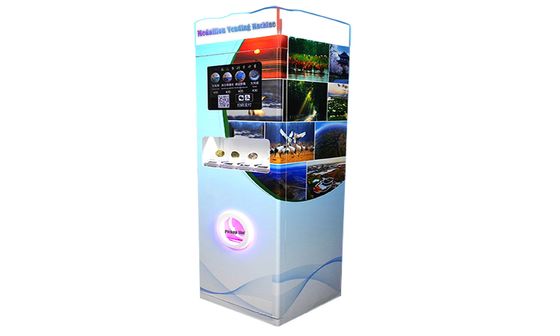 Mesin penjual otomatis lencana peringatan multi-warna khusus 6 saluran